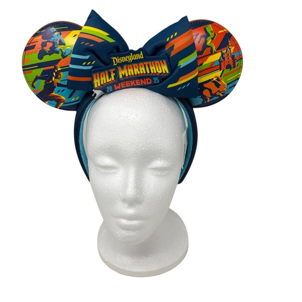 NWT Disney Marvel Disneyland Half Marathon Weekend 2025 Minnie Ears Headband - Picture 2 of 12